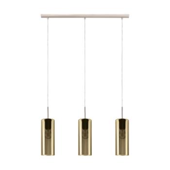 LED lámpa , függeszték , mennyezeti , 3 x E27 foglalat , arany , EGLO , SELVINO , 98697 kép