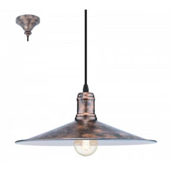 LED lámpa függeszték , mennyezeti , E27 , acél , antik-vörösréz , EGLO , BRIDPORT , 49454 kép