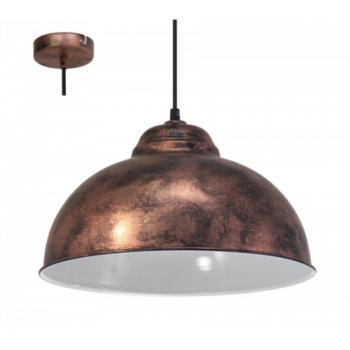LED lámpa függeszték , mennyezeti , E27 , acél , antik-vörösréz , EGLO , TRURO 2 , 49248 kép