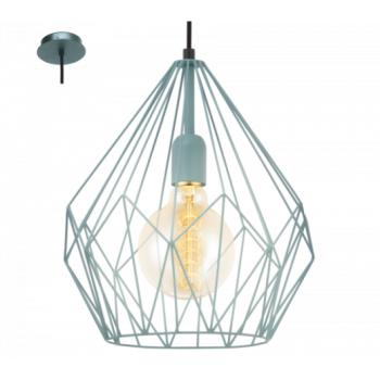 LED lámpa függeszték , mennyezeti , E27 , acél , menta , EGLO , CARLTON , 49259 kép