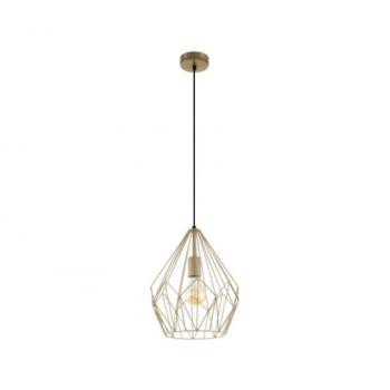 LED lámpa függeszték , mennyezeti , E27 , acél , narancsos arany , EGLO , CARLTON , 49934 kép