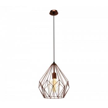 LED lámpa függeszték , mennyezeti , E27 , acél , vörösréz , EGLO , CARLTON , 49258 kép