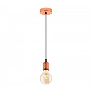 LED lámpa függeszték , mennyezeti , E27 , acél , vörösréz , EGLO , YORTH , 32542 kép