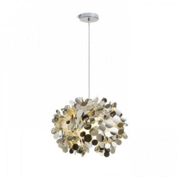 LED lámpa , függeszték , mennyezeti , E27 , krómozott fólia , RENDL , CONFETTI , R13285 kép