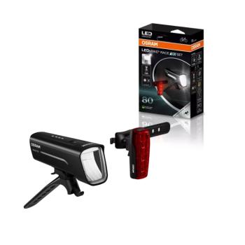 LED lámpa , lámpa szett , kerékpár lámpa , biciklilámpa , 2 db-os csomag , hideg fehér , USB , OSRAM LEDBL102 kép