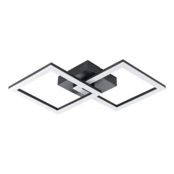 LED lámpa , mennyezeti , 20W , fekete , természsetes fehér , műanyag , EGLO , ECO RANGE , HUERTA-E , 74059 kép