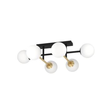 LED lámpa , mennyezeti , 6xE14 foglalat , fehér , EGLO , PAZ , 390176 kép