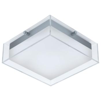 LED lámpa , mennyezeti/fali , 8.2W , meleg fehér , ezüst , kültéri , IP44 , EGLO , INFESTO , 94874 kép