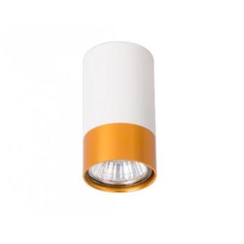 LED lámpa , mennyezeti , GU10 foglalattal , arany, fehér , KLEMENS kép