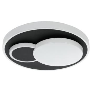 LED lámpa , mennyezeti , kerek , 19.5W , meleg fehér , fekete , EGLO , LEPRESO , 75665 kép