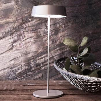 LED lámpa Miram akkuval, szabályozható, szürke kép