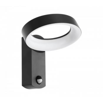 LED lámpa , mozgásérzékelős , oldalfali , 11W , meleg fehér , antracit , kültéri , IP44 , EGLO , PERNATE , 97308 kép