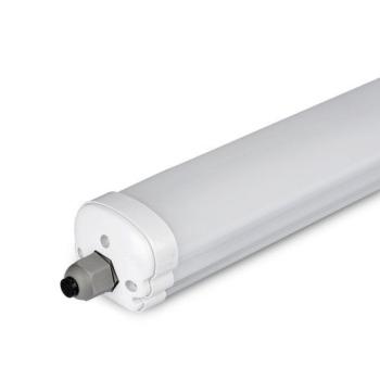 LED lámpatest , 32 Watt , 150 cm , kompakt armatúra , por- és páravédett , IP65 , sorolható , természetes fehér , 5 év garancia , 160lm/W , Super BRIGHT kép
