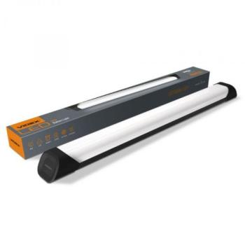 LED lámpatest , 36W , 60 cm , kompakt armatúra , természetes fehér , 5000K , 110 lm/W , fekete , alumínium , VIDEX kép