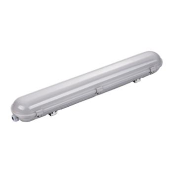 LED lámpatest , 40 Watt , 120 cm , kompakt armatúra , por- és páravédett , IP65 , természetes fehér kép