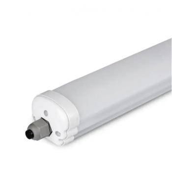 LED lámpatest , 48 Watt , 150 cm , kompakt armatúra , por- és páravédett , IP65 , sorolható , 120 lm/w , természetes fehér kép