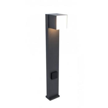 Led lámpatest , állólámpa , 12 Watt , meleg fehér , kültéri , földelőaljzattal , IP54 , LUTEC, CUBA kép