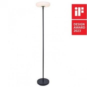 LED lámpatest , állólámpa , napelemes , hordozható , matt fekete , kültéri , IP54 , USB , LUTEC , POPS kép