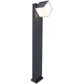 Led lámpatest , állólámpa , szürke , 12 Watt , meleg fehér , kültéri , IP54 , LUTEC, CUBA kép