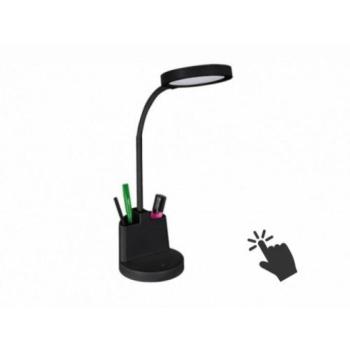 LED lámpatest , asztali , 8 Watt , természetes fehér , dimmelhető, fekete kép