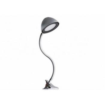 LED lámpatest , asztali , csíptetős , 4 Watt , természetes fehér , ezüst kép