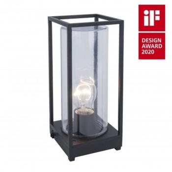LED lámpatest , asztali , E27 foglalat , matt fekete , kültéri , IP44 , LUTEC , FLAIR kép