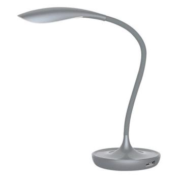LED lámpatest , asztali , érintőkapcsolóval , billenthető , 5W , dimmelhető , USB , meleg fehér , szürke , Rábalux , BELMONT kép