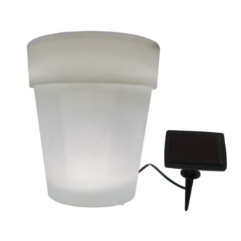 LED lámpatest , dekoráció , napelemes , virágcserép , természetes fehér , kültéri , IP44 kép
