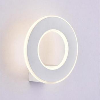 LED lámpatest , falikar , 9 Watt , kerek ,  meleg fehér, fehér kép