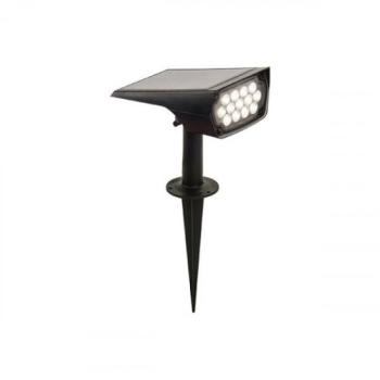 LED lámpatest , földbe szúrható , napelemes , meleg fehér , kültéri , IP65 kép