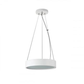LED lámpatest , függeszték , E27 , kerek , fa , fehér , JASMIN kép