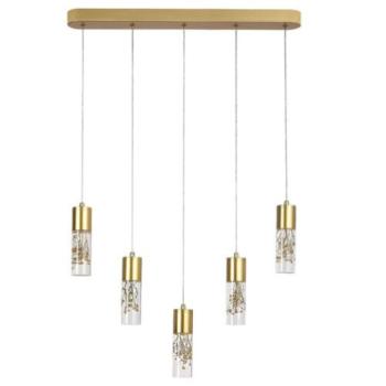 LED lámpatest , függeszték , mennyezeti , 20W , természetes fehér , arany , Rábalux , FLORESTA kép
