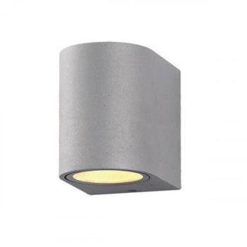 LED lámpatest , GU10 , oldalfali , kerek , 1 irányú , szürke , kültéri , IP44 kép