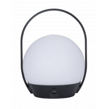 LED lámpatest , hordozható , asztali , 3.3W , RGB , CCT , dimmelhető , fekete , beltéri/kültéri , IP54 , LUTEC CONNECT , CARDI kép