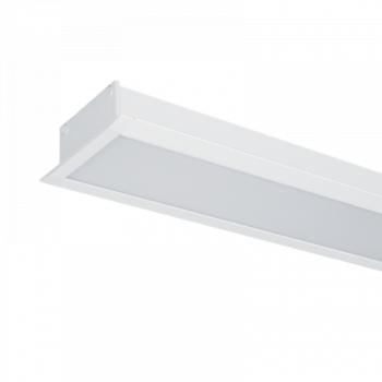 LED lámpatest , lineáris , 120 cm , 48W , süllyeszthető , természetes fehér , fehér kép
