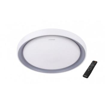 LED lámpatest , mennyezeti , kerek , 48W , CCT , távirányítóval , ezüst , IP44 , STRÜHM , ARIEL kép