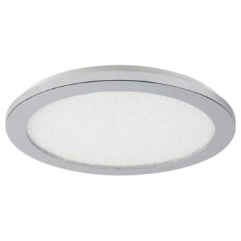 LED lámpatest , mennyezeti ,  kristály hatású , 18W , meleg fehér , 3 lépésben dimmelhető , kerek , 30cm , króm , IP44 , Rábalux , JEREMY kép