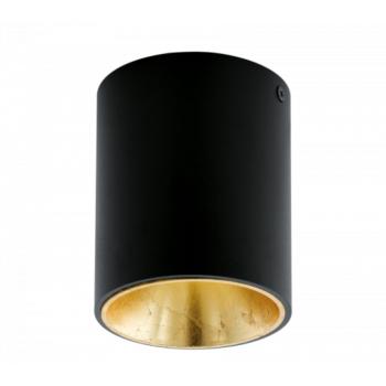 LED lámpatest , mennyezeti , spot , kerek , 3.3W , meleg fehér , fekete , arany ,  EGLO , POLASSO , 94502 kép