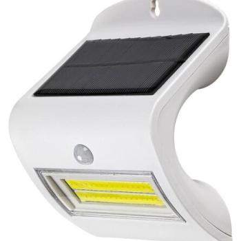 Led lámpatest , mozgásérzékelős , napelemes , oldalfali , 2 Watt  , természetes fehér , kültéri , antracit , IP44 , Rábalux , OPAVA kép