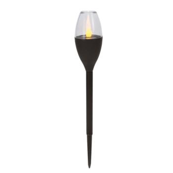 LED lámpatest , napelemes , földbe leszúrható , meleg fehér , 1800K , fekete , IP44 , Modee kép