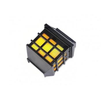 Led lámpatest , napelemes , oldalfali , pagoda , meleg fehér , kültéri , IP44 kép