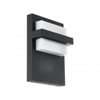 Led lámpatest , oldalfali , 10 Watt , meleg fehér , antarcit , kültéri , IP44 , EGLO , CULPINA , 98088 kép