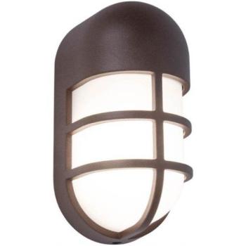 LED lámpatest , oldalfali , 15W , meleg fehér , rozsda barna , kültéri , IP54 , LUTEC , BULLO kép