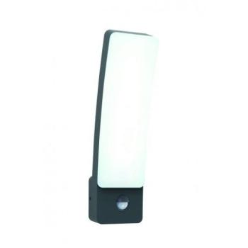 LED lámpatest , oldalfali , 18W , természetes fehér , mozgásérzékelős , szürke , IP54 , LUTEC , KIRA kép
