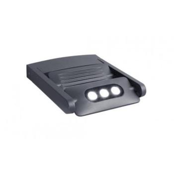 LED lámpatest , oldalfali , 2 forgatható fejjel , 18W , természetes fehér , szürke , kültéri , IP65 , LUTEC , MINI LEDSPOT kép