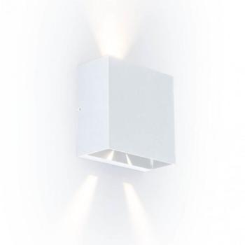 LED lámpatest , oldalfali , 2 irányú, 10W , állítható sugárzási szög , meleg fehér , fehér , kültéri , IP54 , LUTEC , GEMINI BEAMS kép