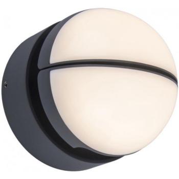 LED lámpatest , oldalfali , 2 irányú , 13W , meleg fehér , fekete , kültéri , IP54 , LUTEC , EKLIPS kép