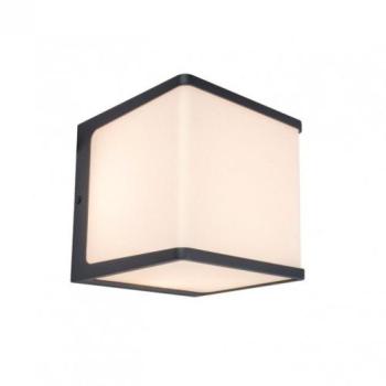 LED lámpatest , oldalfali , 21W , természetes fehér , sötét szürke , kültéri , IP54 , LUTEC , DOBLO kép