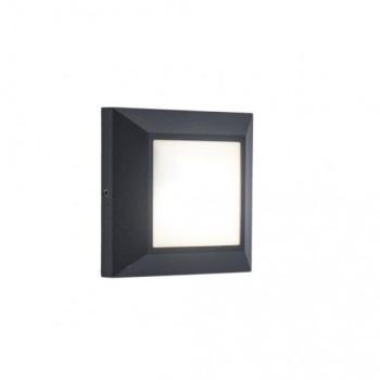 LED lámpatest , oldalfali , 4W , természetes fehér , szürke , kültéri , IP54 , LUTEC , HELENA kép