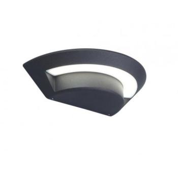 LED lámpatest , oldalfali , 7W , természetes fehér , szürke , kültéri , IP54 , LUTEC , GHOST kép